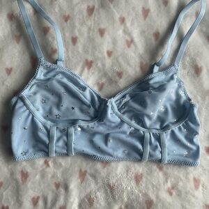 Light Blue Star Bralette